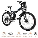 Tomasar Folding Electric Bike with 26 Inch Wheel