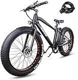 NAKTO 26'' Electric Bicycle 6-Speed Ebike Mountain Electric Bike