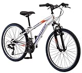 Schwinn High Timber Youth/Adult Mountain Bike, Steel Frame, 24-Inch Wheels, 21-Speed, Silver