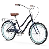 sixthreezero EVRYjourney Women's 7-Speed Step-Through Hybrid Cruiser Bicycle, 26' Wheels and 17.5'...