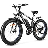 Speedrid Electric Snow Bike Fat Tire Electric Bike 26' 4.0, 500W Powerful Motor, 48V 10Ah Removable...